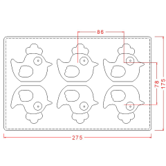 Chicken   Chocolate   Mould   No:   342