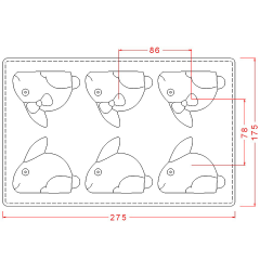 Bunny   Chocolate   Mould   No:   341