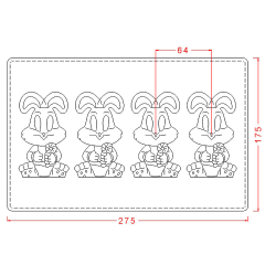 Bunny   Chocolate   Mould   No:   340