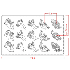 Angels   Chocolate   Mould   No:   339
