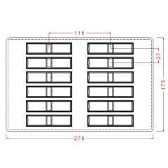 2-Piece   Break   Up   Bar   Chocolate   Mould   No:   336