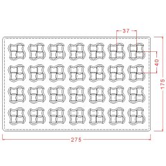 Kare Spesiyal Çikolata Kalıbı No: 319