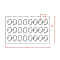 Oval   Pralines   Chocolate   Mould   No:   318