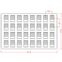 Rectangular   Praline   Chocolate   Mould   No:   313