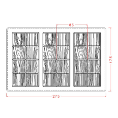 8 Tepeli Ağaç Desenli Tablet No: 307