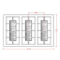 Ağaç Desenli Tablet Çikolata Kalıbı No: 306