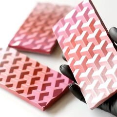 Geometrik Desenli Tablet Çikolata Kalıbı No: 304