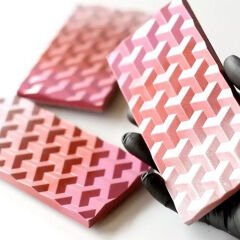 Geometric Pattern Bar Chocolate Mould No: 304