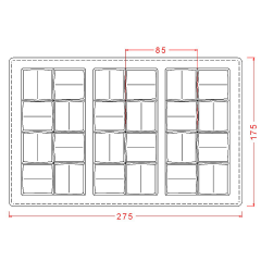 8 Gözlü Tablet Çikolata Kalıbı No: 299