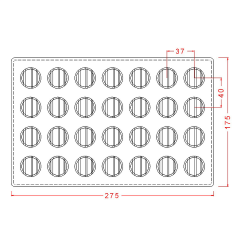 Round   Fantasy   Praline   Chocolate   Mould   No:   296