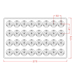 Round   Praline   Chocolate   Mould   No:   288