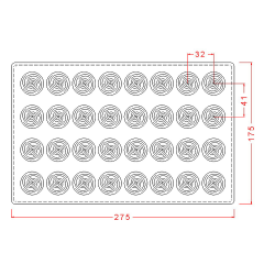 Swirl   Praline   Chocolate   Mould   No:   286