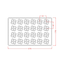 4 Tepeli Spesiyal Çikolata Kalıbı No: 284
