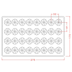 Round   Pralines   Chocolate   Mould   No:   279