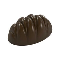 Oval   Praline   With   Indents   Chocolate   Mould   No:   260