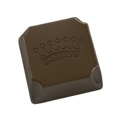 Square   Praline   With   Crown   Chocolate   Mould   No:   259