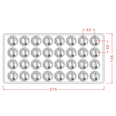 Round   Art   Palette   Chocolate   Mould   No:   258