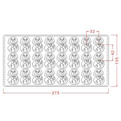 Dog   Chocolate   Mould   No:   257