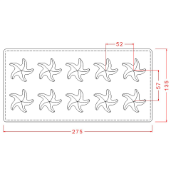 Sea   Star   Chocolate   Mould   No:   249