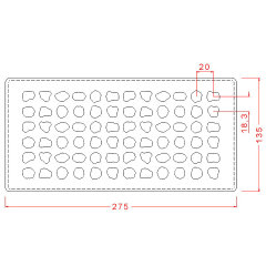 Çakıl Taşları Çikolata Kalıbı No: 248