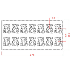 Teddy   Bear   Chocolate   Mould   No:   245