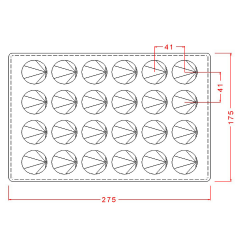 Cone   Praline   Chocolate   Mould   No:   243