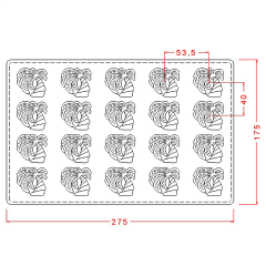 Palm   Tree   Chocolate   Mould   No:   240