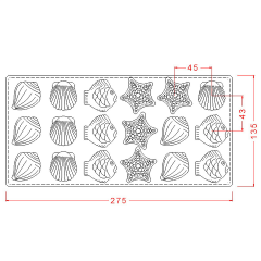 Assorted   Sea   Life   Chocolate   Mould   No:   238