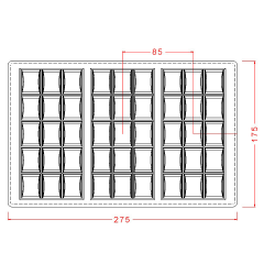 15-Piece   Break   Up   Bar   Chocolate   Mould   No:   224