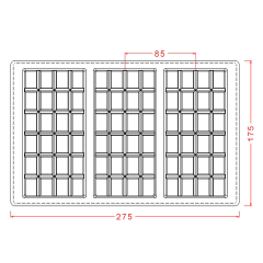 24-Piece   Break   Up   Bar   Chocolate   Mould   No:   222