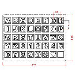 Alphabet   Pralines   Chocolate   Mould   No:   221