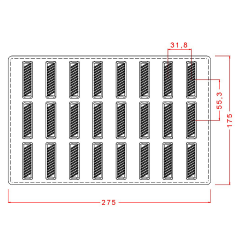 Bar   With   Stripes   Chocolate   Mould   No:   213