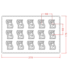 Jumbo Pralines Chocolate Mould No: 207