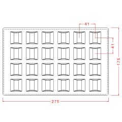 Triangular Praline Chocolate Mould No: 204