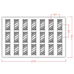 Dikdörtgen Spesiyal Çikolata Kalıbı No: 203