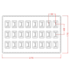 Rectangular   Praline   Chocolate   Mould   No:   199