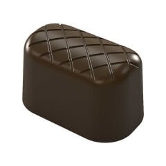 Oval   Praline   With   Design   Chocolate   Mould   No:   193