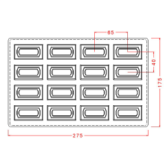 Jumbo   Pralines   Chocolate   Mould   No:   189