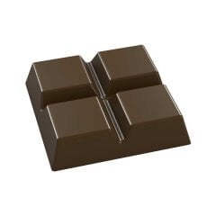 4 Tepeli Kare Mini Tablet Çikolata Kalıbı No: 187
