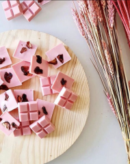 4 Tepeli Kare Mini Tablet Çikolata Kalıbı No: 187