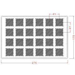 Kare Spesiyal Çikolata Kalıbı No: 186