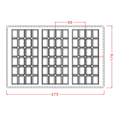 24 Tepeli Tablet Çikolata Kalıbı No: 168
