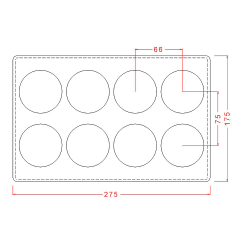 Dome   Praline   Chocolate   Mould   No:   155