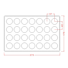 Dome   Praline   Chocolate   Mould   No:   152