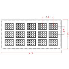 Mini   Testing   Rectangular   Chocolate   Mould   No:   150