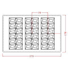12 Tepeli Tablet Çikolata Kalıbı No: 146