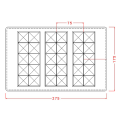 10 Tepeli Tablet Çikolata Kalıbı No: 145