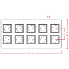 Square   With   Eagle   Chocolate   Mould   No:   144