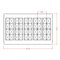 8 Tepeli Tablet Çikolata Kalıbı No: 143