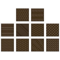 Assorted   Texture   Square   Chocolate   Mould   No:   141